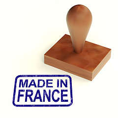 Image showing Made In France Rubber Stamp Shows French Products