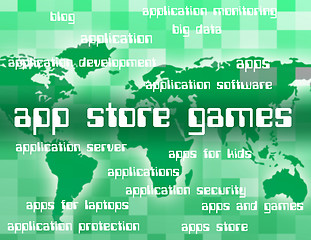 Image showing App Store Games Shows Retail Sales And Applications