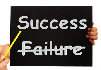 Image showing Success Board Showing Achievements Or Wealth 