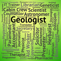 Image showing Geologist Job Indicates Position Hire And Jobs