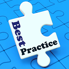 Image showing Best Practice Shows Effective Concept Improving Business