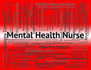 Image showing Mental Health Nurse Shows Personality Disorder And Carer