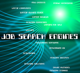 Image showing Job Search Engine Means Occupation Hiring And Analyse