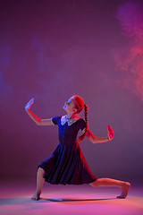 Image showing The teen modern ballet dancer