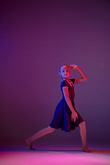 Image showing The teen modern ballet dancer