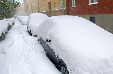 Image showing The roads are snow-blocked