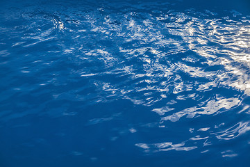 Image showing Abstract blue water sea for background