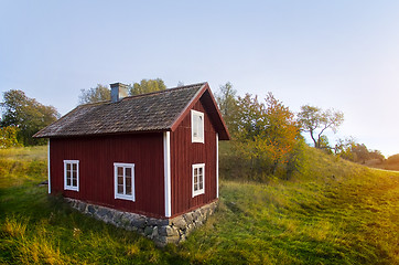 Image showing Old wooden house in Sweden