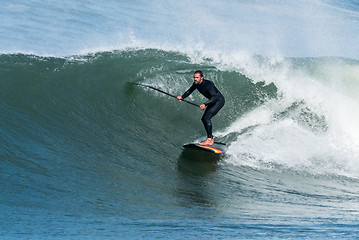 Image showing Stand up paddle surfer