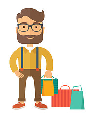 Image showing Man who go shopping.
