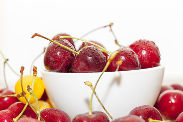 Image showing juicy and ripe cherries.