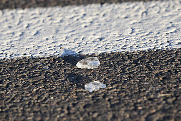 Image showing glass on the pavement