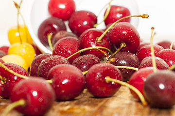 Image showing red ripe cherry