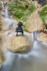 Image showing Zenstones at the waterfalls