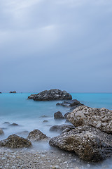 Image showing Agios Nikitas Lefkas island at dusk