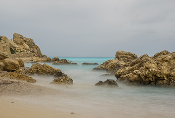 Image showing Agios Nikitas Lefkas island at dusk