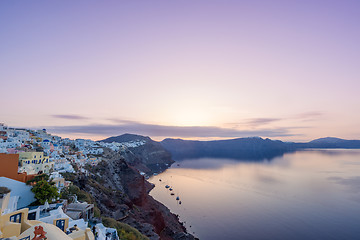 Image showing Old Town of Oia on the island Santorini