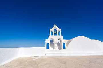 Image showing Church of Oia in Santorini island 