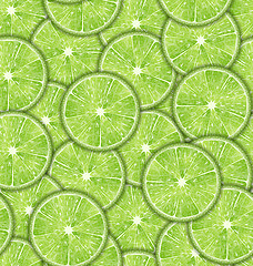 Image showing Seamless Pattern Slices of Lime