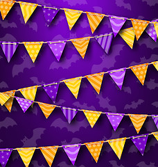 Image showing Colorful Hanging Bunting for Holiday Party, Cute Decoration