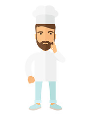 Image showing Thinking cook.