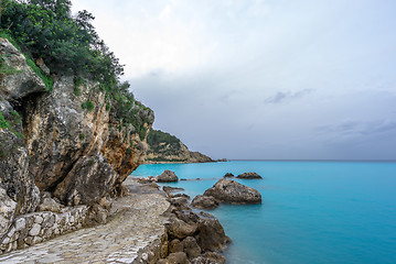 Image showing Agios Nikitas Lefkas island at dusk