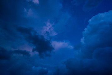 Image showing  dark clouds before a thunder-storm