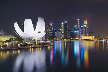 Image showing  Marina Bay Sands at night