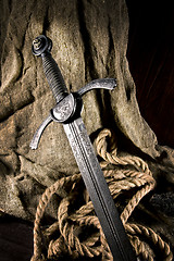 Image showing smart sword of the knight of the middle ages