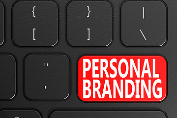 Image showing Personal Branding on black keyboard