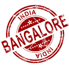 Image showing Red Bangalore stamp 