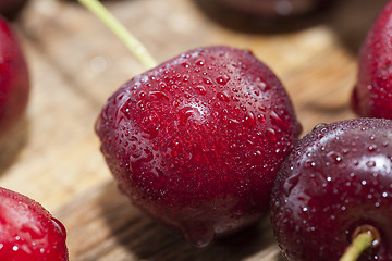 Image showing red ripe cherry