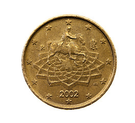 Image showing Fifty euro cents