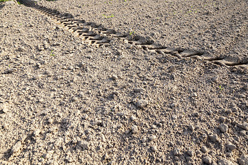 Image showing plowed land, close-up