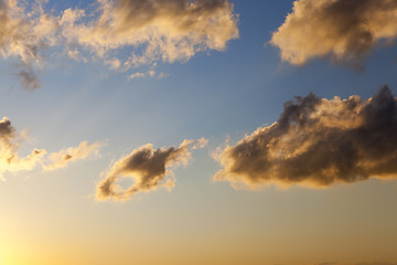 Image showing the sky during sunset