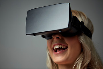 Image showing close up of woman in virtual reality headset