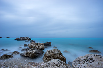 Image showing Agios Nikitas Lefkas island at dusk