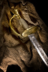 Image showing Ancient sabre. A smart variant of the fighting weapon