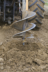 Image showing Drilling Rig Boring Hole