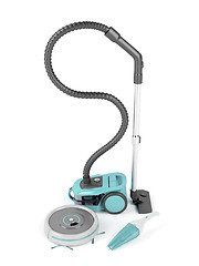 Image showing Three types of vacuum cleaners