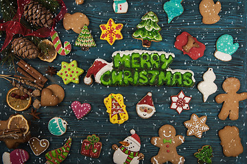 Image showing Gingerbreads for new years and christmas