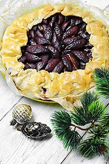 Image showing plum cake for Christmas