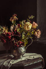 Image showing Still life with autumn flowers