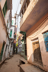 Image showing Varanasi alleyways