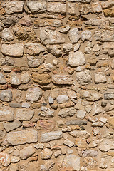 Image showing Vintage Old Brick Stone Wall 