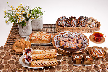 Image showing Still Life With Bread And Pastry