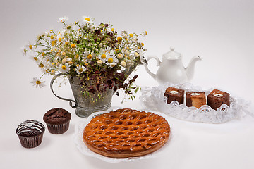 Image showing Still Life With Bread And Pastry