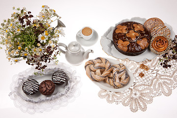 Image showing Still Life With Bread And Pastry