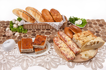 Image showing Still Life With Bread And Pastry