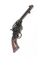 Image showing Old Revolver On Isolated Background